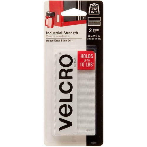 Velcro Industries  Industrial Strength 4"x2", 2ST/PK, White