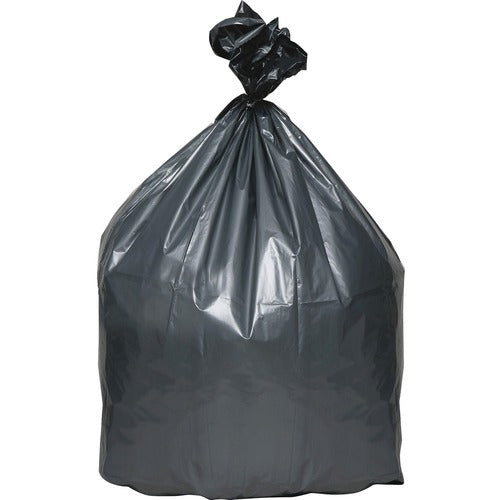 Webster  Trash Can Liners, 31-33 Gal, 1.35 mil, 40"x33", 100/CT, Gray