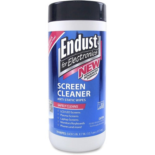 Endust  Anti-Static Cleaning Wipes, LCD/Plasma, 70 Wipes, BE-END11506