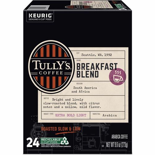 Green Mountain  Coffee,Breakfast Blend,Light Roast,K-Cup,24/BX,Brown-GMT192719