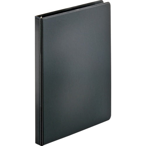 Business Source  Binder, Round Rings, 1/2" Cap, 8-1/2"x11", Black