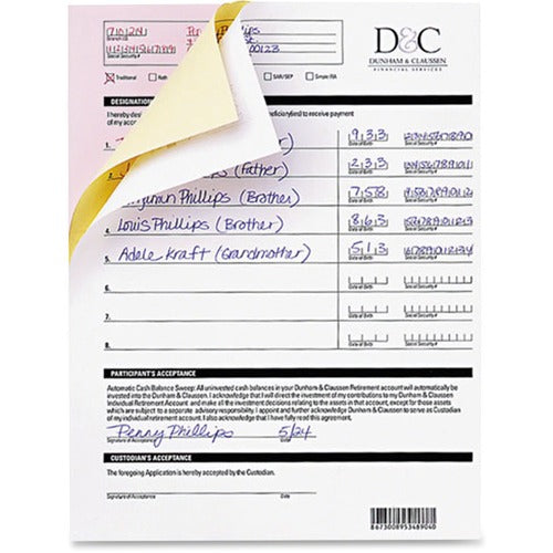 Nekoosa Coated Products  Digital Carbonless Paper, 8.5"x11", 2500/CT, White
