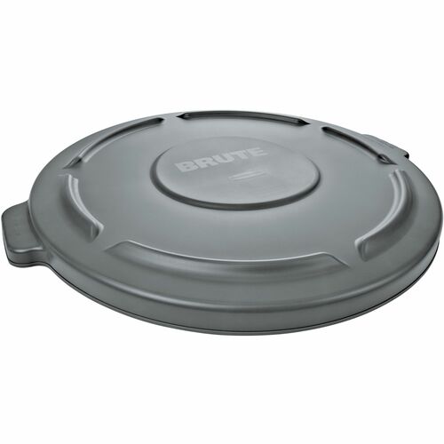 Rubbermaid Commercial Products  Lid, f/55Gal Brute Round Container, Gray