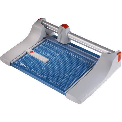 Dahle North America Inc.  Trimmer, Rotary, 14" Cut Length, 22"Wx15-3/10"Lx4"H, Blue
