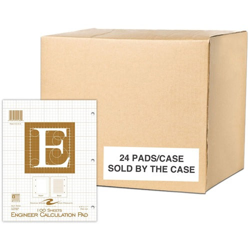 Roaring Spring Paper Products  Engineer Calculation Pad, 100 Sheet, 8-1/2"x11"x3/10", Buff
