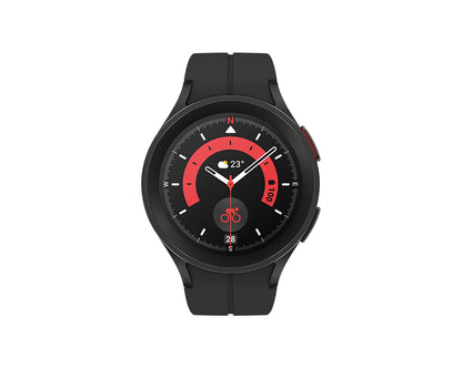 Samsung Galaxy Watch5 Pro SM-R920N 1.4" OLED 45 mm Digital 450 x 450 pixels Touchscreen Black Wi-Fi GPS (satellite)
