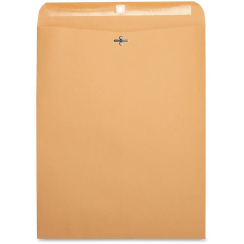 Business Source  Clasp Envelopes,28 lb.,12"x15-1/2",100/BX,Brown Kraft
