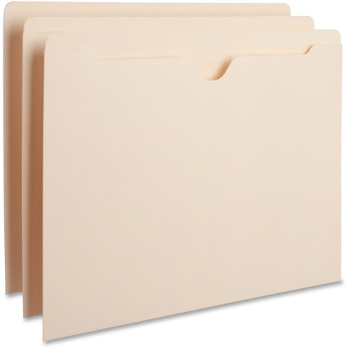 Business Source  File Pocket,Straight Cut Tab,Flat,50 Cap.,Letter,100/BX,MLA