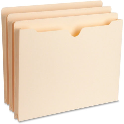 Business Source  File Pocket,Straight Tab,1" Exp.,200 Cap.,Letter,50/BX,MLA
