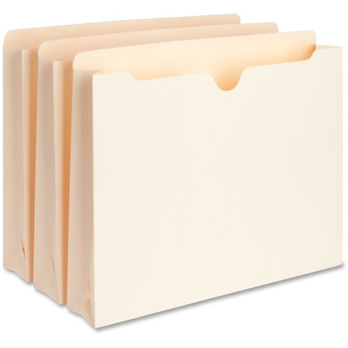 Business Source  Filing Jackets, 2" Exp, 400 Cap.,Letter, 50/BX, Manila