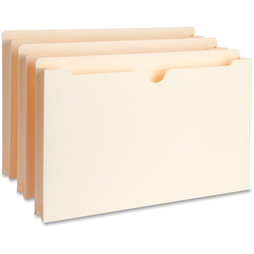 Business Source  File Pockets,Straight Tab,1-1/2" Exp.,300 Cap.,Lgl,50/BX,MLA