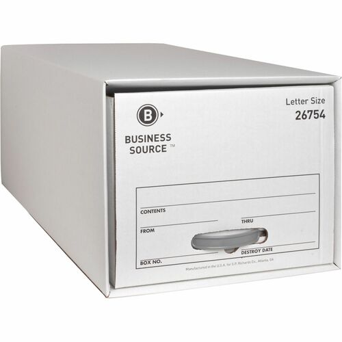Business Source  Storage Drawer, Letter, 12-1/2"x23-1/2"x10-1/4", 6/CT, WE