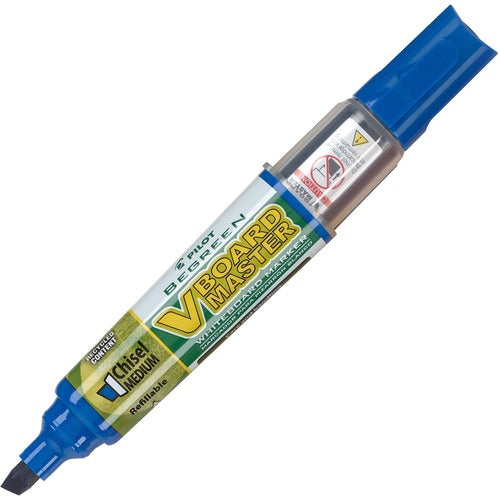 Pilot  Whiteboard Marker, Refillable, Chisel Point, 12/BX, Blue