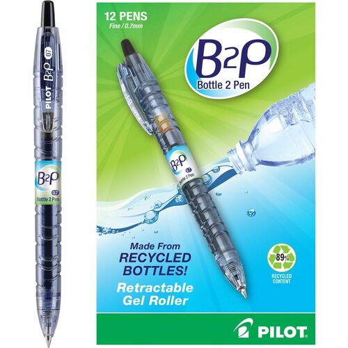 Pilot  Gel Pen, Retractable, Fine Point, Black Ink