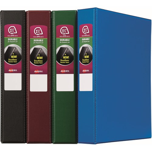 Avery  Binder,DuraHinge,2 Pockets,1-1/2" Cap,Letter,12/CT,AST