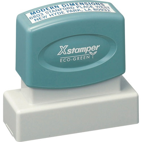 Shachihata Inc  Business Address Stamp, Large, Impression 9/16"x2"