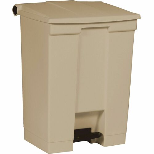 Rubbermaid Commercial Products  Waste Container,Step-on,18 Gal,9-7/8"x14-7/8"x26-1/2",Beige