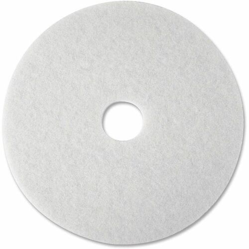 3M  Super Polish Pad,Removes Scuff/Black Heel,20",5/CT,White
