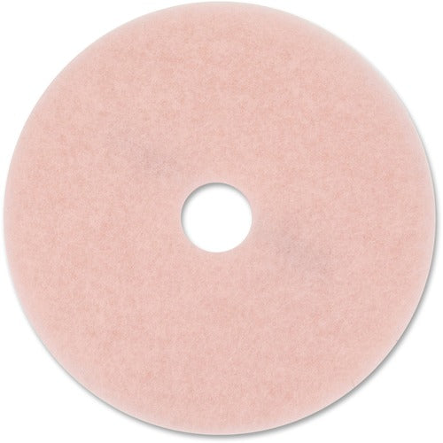 3M  Floor Pads, Burnishing, 20"Dia x 1" Thick, 5/CT, Pink