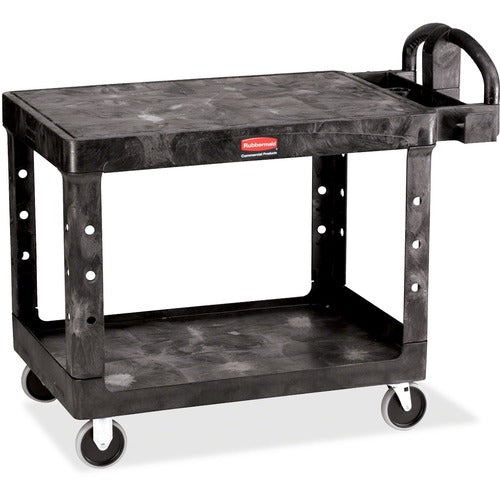 Rubbermaid Commercial Products  Utility Cart, 500 Cap, 25-9/10"x43-9/10"x33-1/3", Black
