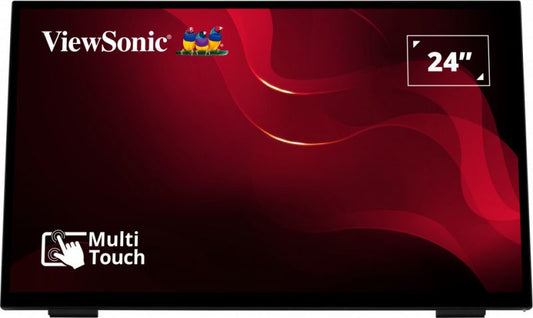 Viewsonic TD2465 signage display Interactive flat panel 24" LED 250 cd/m² Full HD Black Touchscreen