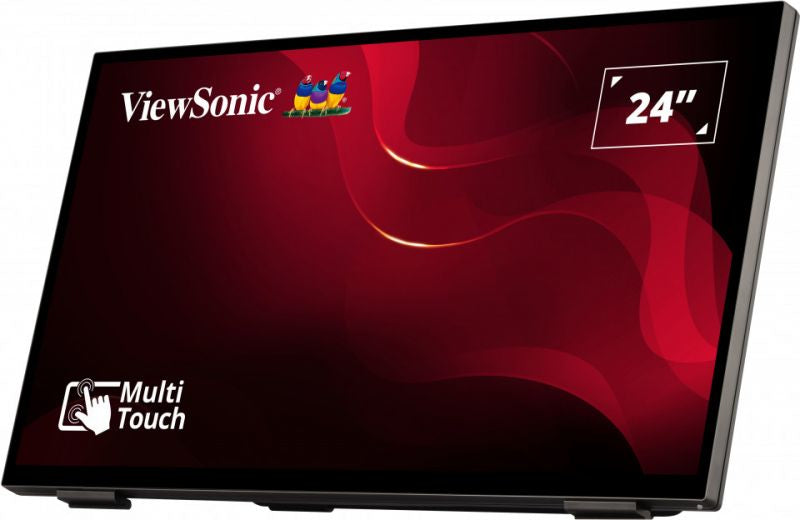 Viewsonic TD2465 signage display Interactive flat panel 24" LED 250 cd/m² Full HD Black Touchscreen
