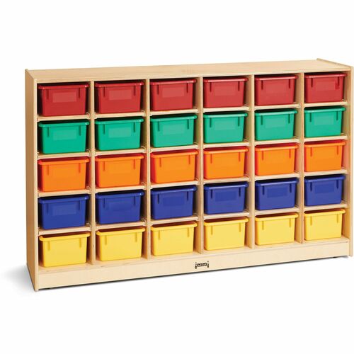 Jonti-Craft, Inc.  Cubbie Storage Unit,w/30 Bins,35.5"x57.5"x15",AST Trays