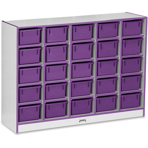 Jonti-Craft, Inc.  Cubbie Storage Unit,w/25 Bins,29.5"x48"x15",PE Edge/Trays