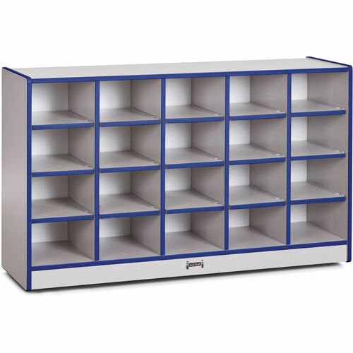 Jonti-Craft, Inc.  Cubbie Storage Unit,20 Bin,No Trays,29-1/2"x48"x15",BE Edge