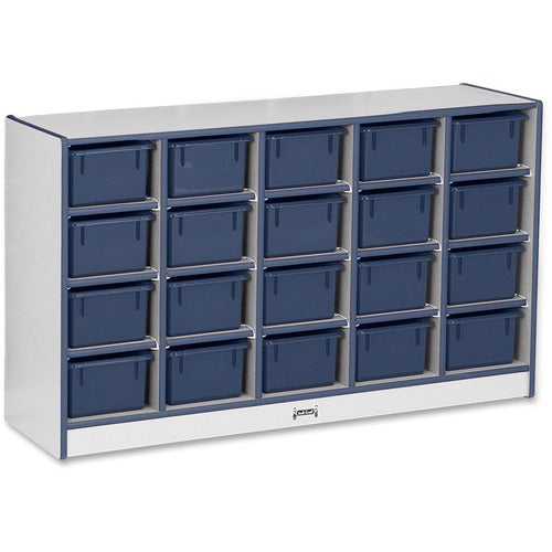 Jonti-Craft, Inc.  Cubbie Storage Unit,w/20 Bins,29.5"x48"x15",NY Edge/Trays