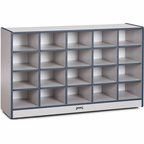 Jonti-Craft, Inc.  Cubbie Storage Unit,20 Bin,No Trays,29-1/2"x48"x15",NY Edge