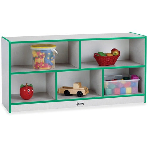 Jonti-Craft, Inc.  Mobile Storage Unit, Low, 29-1/2"x48"x15", Gray/Black Edge