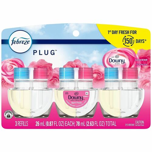 Procter & Gamble Commercial  Scent Refill,f/FadeDefyPLUG,DownyAprilFresh,2.63oz,Pink
