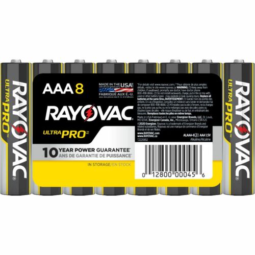Rayovac Corporation  Batteries, Alkaline, AAA, 8/PK, BKRD