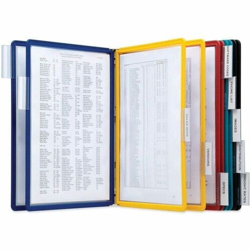 Durable Office Products  Wall Reference System, 20 Sht Capacity, Assorted