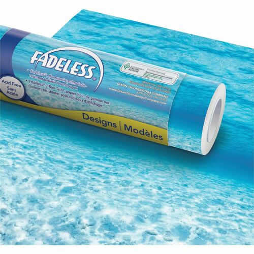 Pacon  Bulletin Board Paper, Under the Sea, Fadeless, 48"x50'