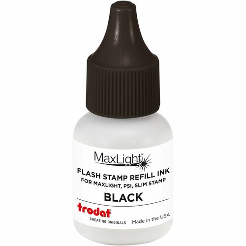 U.S. Stamp & Sign  Refill Ink Fluid, F/ Gel Stamp, 7mL, BK