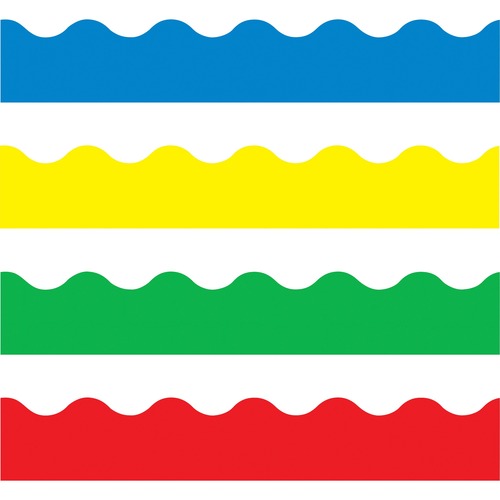 Trend Enterprises  Terrific Trimmers, Scalloped, 2-1/4"x156', 39/ST, AST
