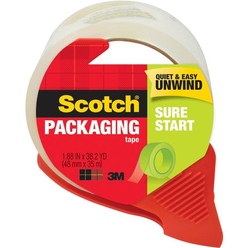 3M  Packing Tape, w/Refillable Dispenser, 1-7/8"x38.2 Yds., CL