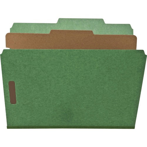 Nature Saver  Classification Folders, 2"Exp.,1 Dvdr,Letter,10/BX,GN