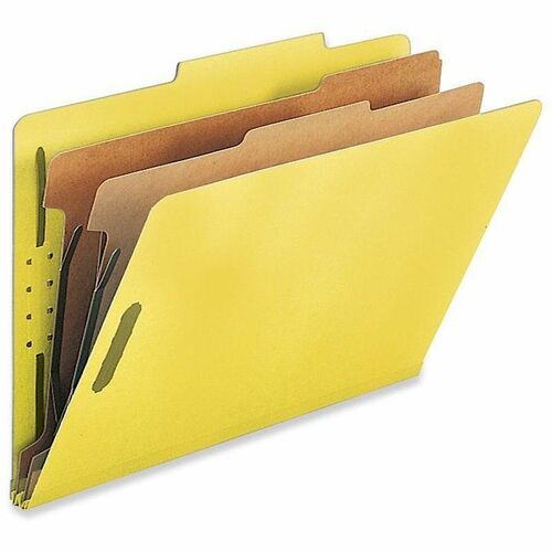 Nature Saver  Classification Folders,w/ Fstnrs,2 Dvdrs,Legal,10/BX,YW