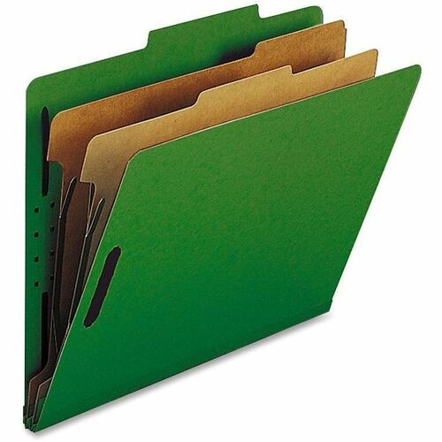 Nature Saver  Classification Folders, 2"Exp., 2 Dvdrs,Letter,10/BX,GN