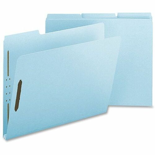 Nature Saver  Pressboard Fastener Folder, Letter, 25/BX, Light Blue