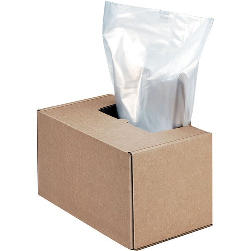 Fellowes  Shredder Waste Bags, Rec, 50/CT, Clear-FEL3604101