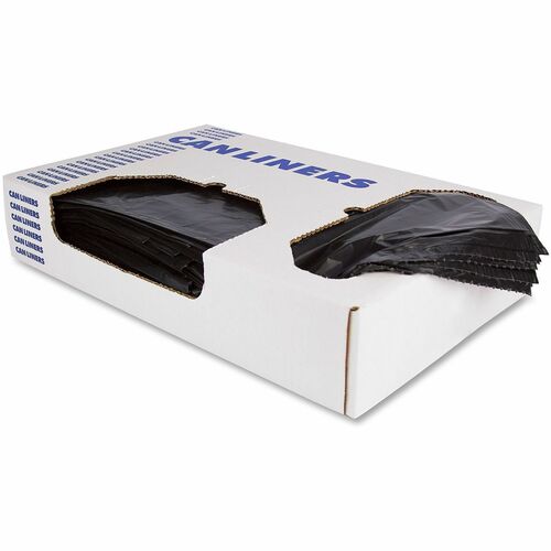 Heritage Bag Company  Can Liner, 2mil, 33gal, 33"x39", 100/CT, Black-HERX6639QK