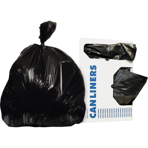 Heritage Bag Company  Can Liners, 56 Gal, 2mil, 43"x47", 100/CT, Black-HERX8647QK