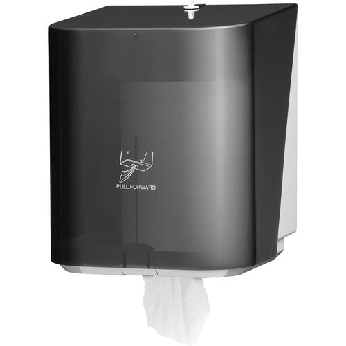 Kimberly-Clark Professional  Towel Dispenser, Center-Pull, 10"Wx10-3/5"Dx12-1/2"H, Smoke