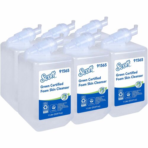 Kimberly-Clark Professional  Soap, Foaming, Unscented, 1 Liter, 6/CT, Clear