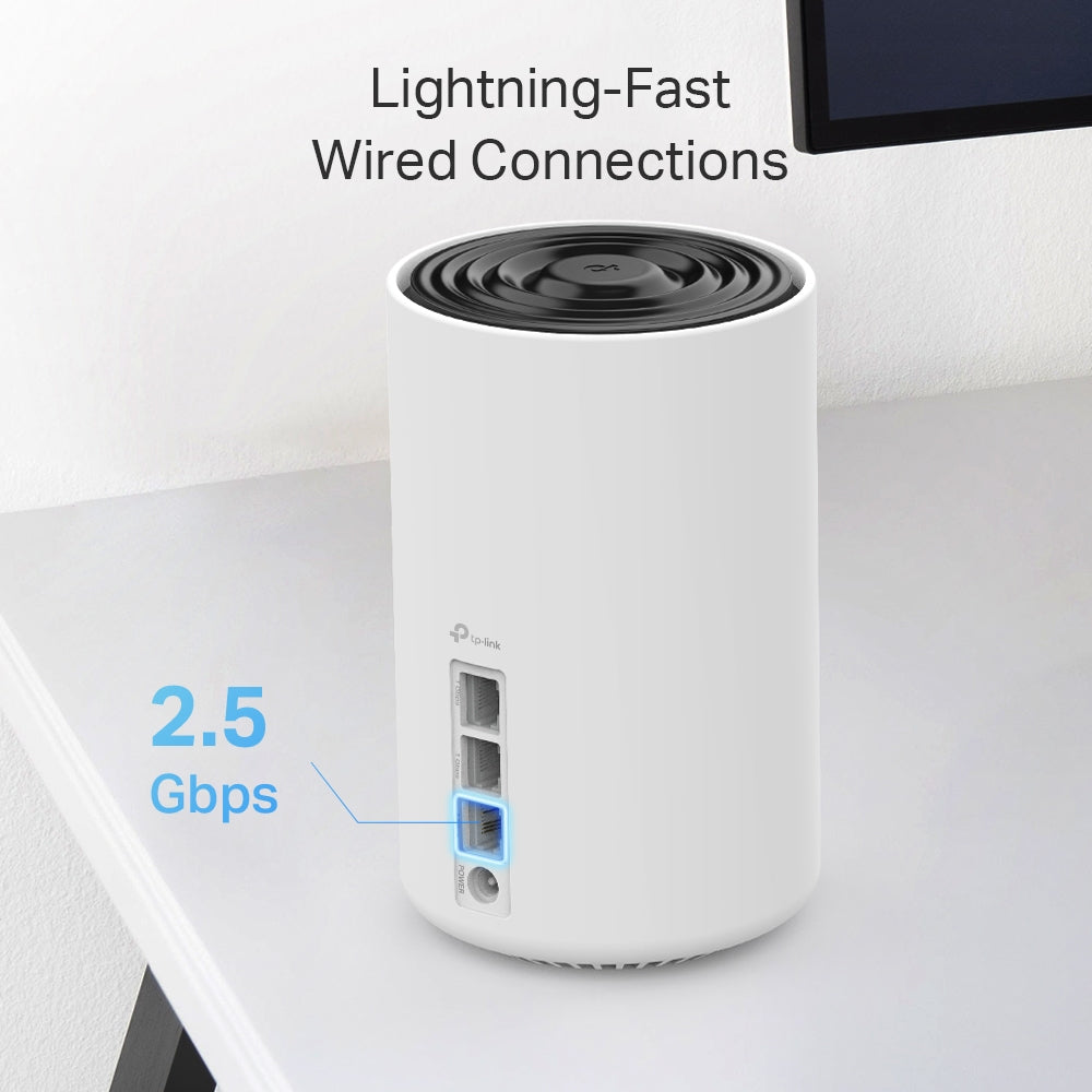 TP-Link Deco XE75 Pro Tri-band (2.4 GHz / 5 GHz / 6 GHz) Wi-Fi 6E (802.11ax) White 3 Internal