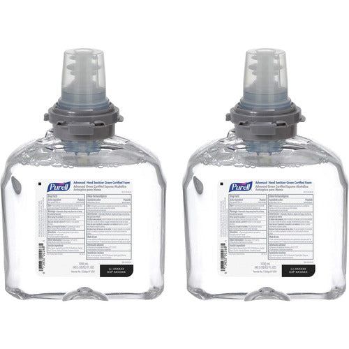 Gojo  Foam Refill, f/PURELL TFX Dispensers, 1200ml, 2/CT, Clear-GOJ539102